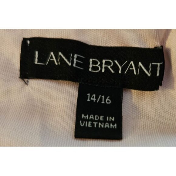 Lane Bryant Womens Plus Size 14/16 Pale Pink Lace Knee Length Short Sleeve Dress - Picture 2 of 10